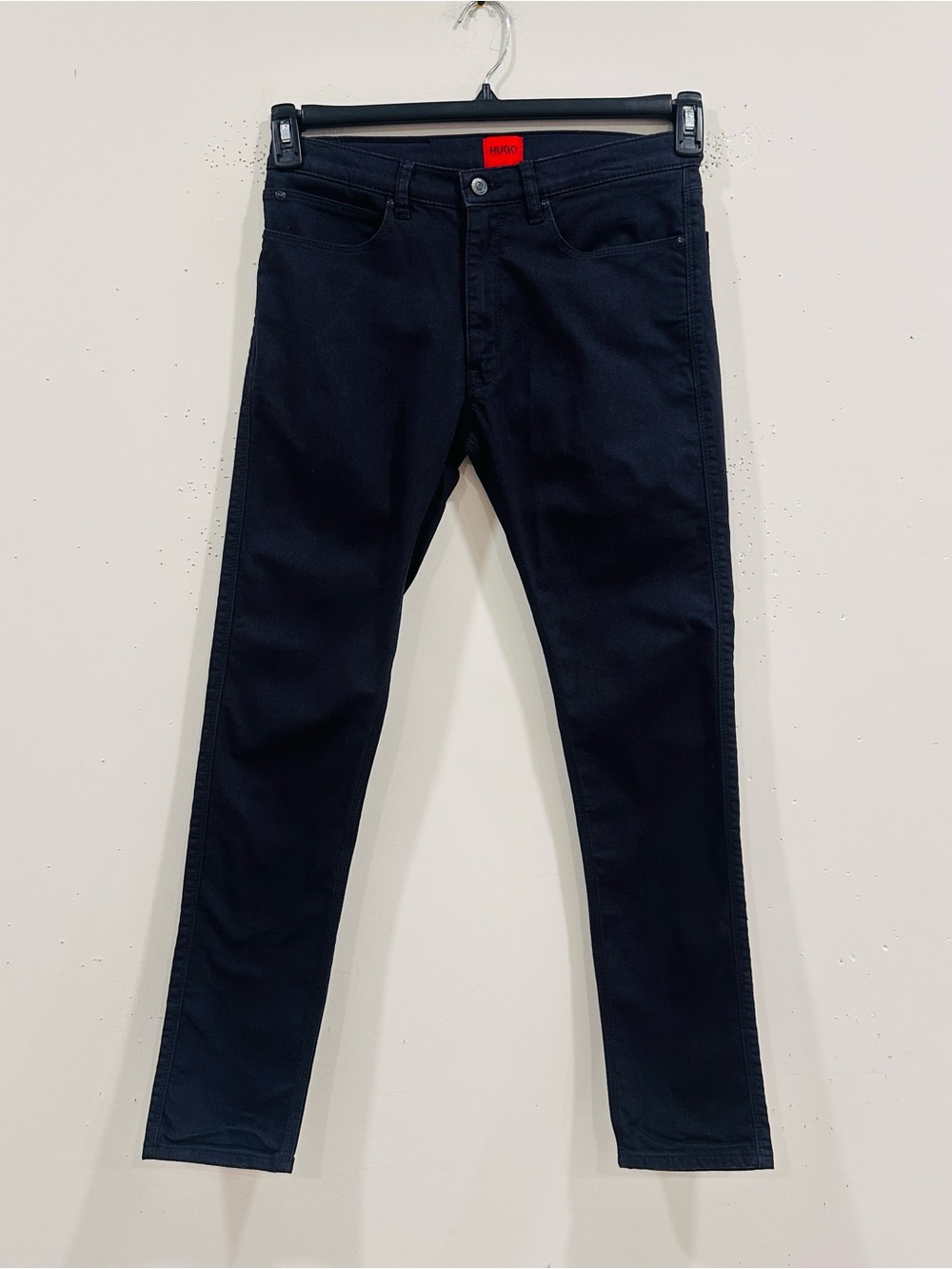 HUGO BOSS Men’s Black Slim Fit Jeans Size 31/32 Authentic Red Label QR Code